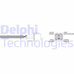 DELPHI ES20211-12B1 Sonda lambda sensor de oxígeno