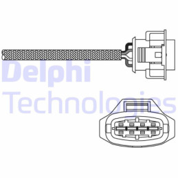 DELPHI ES10790-12B1 Lambdasonde Sensor