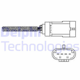 DELPHI ES10793-12B1 Lambdasonde Sensor