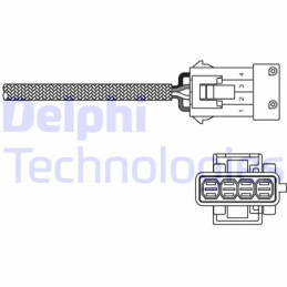 DELPHI ES10795-12B1 Lambdasonde Sensor