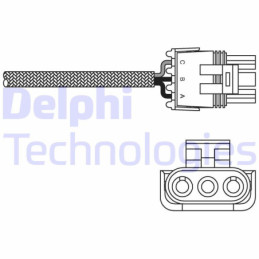 DELPHI ES10968-12B1 Lambdasonde Sensor