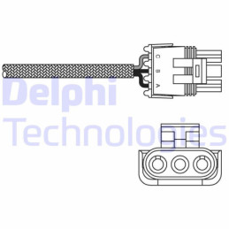 DELPHI ES10969-12B1 Lambdasonde Sensor