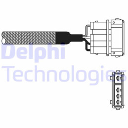 DELPHI ES10976-12B1 Lambdasonde Sensor