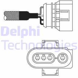 DELPHI ES10979-12B1 Lambdasonde Sensor