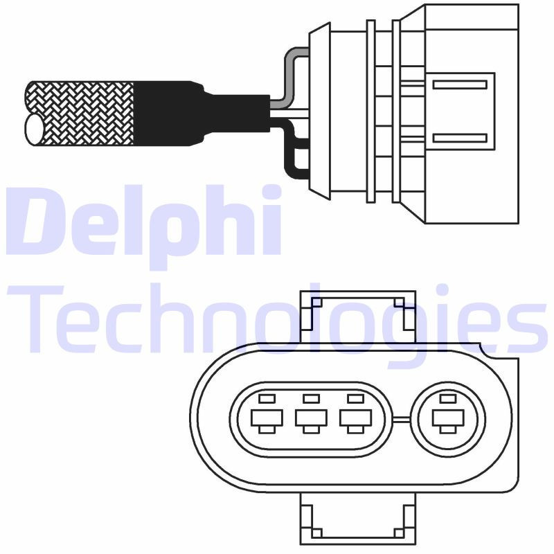 DELPHI ES10980-12B1 Sonda lambda sensor de oxígeno