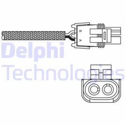DELPHI ES10989-12B1 Lambdasonde Sensor
