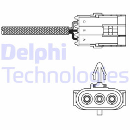DELPHI ES10992-12B1 Lambdasonde Sensor