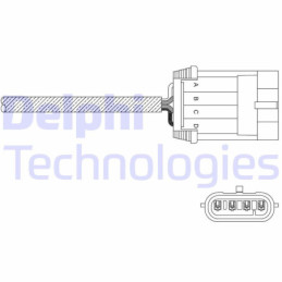 DELPHI ES11061-12B1 Lambdasonde Sensor