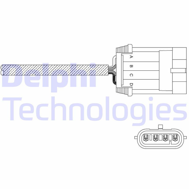DELPHI ES11061-12B1 Lambdasonde Sensor
