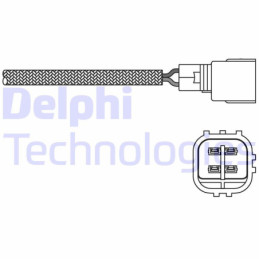 DELPHI ES20269-12B1 Sonda lambda sensor de oxígeno