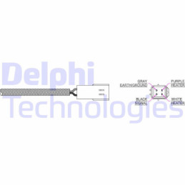 DELPHI ES20170-12B1 Sonda lambda sensore ossigeno