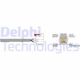 DELPHI ES20228-12B1 Sonda lambda sensore ossigeno