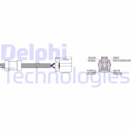 DELPHI ES20128-12B1 Sonda lambda sensore ossigeno