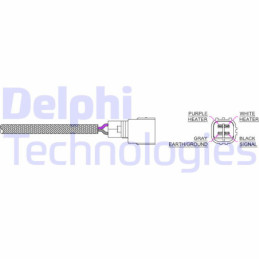 DELPHI ES20059-12B1 Sonda lambda sensor de oxígeno