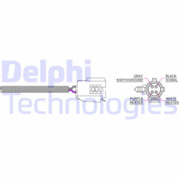 DELPHI ES20044-12B1 Sonda lambda sensor de oxígeno