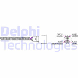 DELPHI ES20156-12B1 Sonda lambda sensor de oxígeno