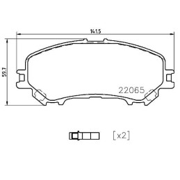 FRONT Brake Pads for Renault Nissan BREMBO P 56 099
