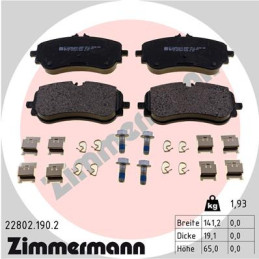 ZIMMERMANN 22802.190.2 Brake Pads