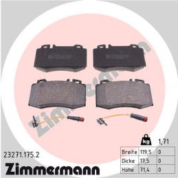 ZIMMERMANN 23271.175.2 Brake Pads