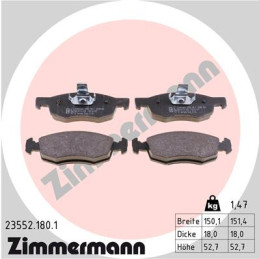 ZIMMERMANN 23552.180.1 Brake Pads