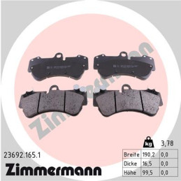 ZIMMERMANN 23692.165.1 Brake Pads