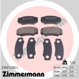 ZIMMERMANN 23921.200.1 Brake Pads