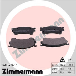 ZIMMERMANN 24004.165.1 Brake Pads