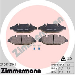 ZIMMERMANN 24007.210.1 Brake Pads