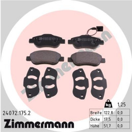 ZIMMERMANN 24072.175.2 Brake Pads