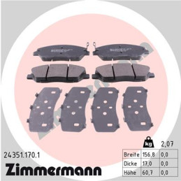 ZIMMERMANN 24351.170.1 Brake Pads