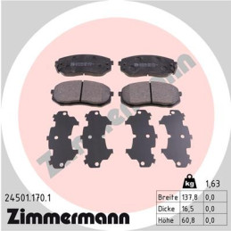 ZIMMERMANN 24501.170.1 Brake Pads