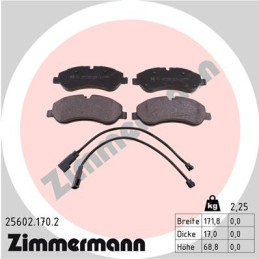 ZIMMERMANN 25602.170.2 Brake Pads