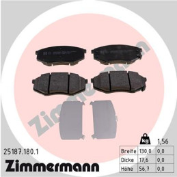 ZIMMERMANN 25187.180.1 Brake Pads