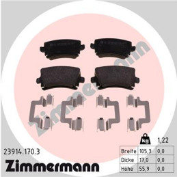 ZIMMERMANN 23914.170.3 Brake Pads