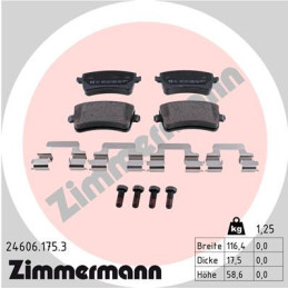 ZIMMERMANN 24606.175.3 Brake Pads