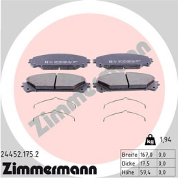 ZIMMERMANN 24452.175.2 Brake Pads