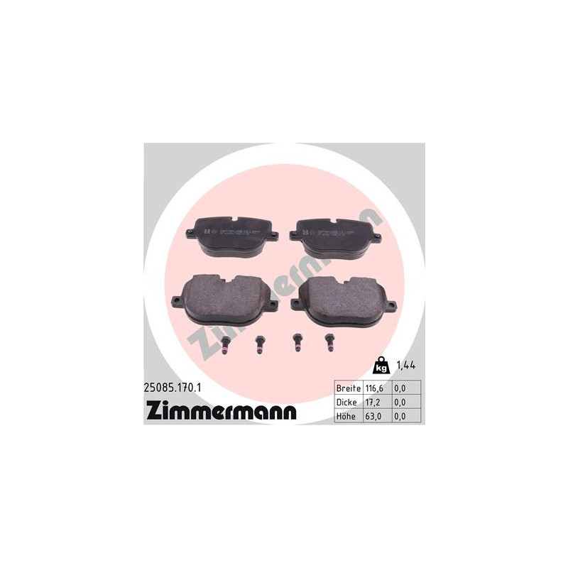 ZIMMERMANN 25085.170.1 Brake Pads