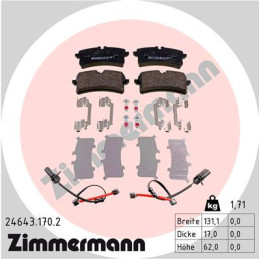 ZIMMERMANN 24643.170.2 Brake Pads