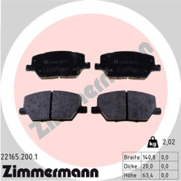 ZIMMERMANN 22165.200.1 Brake Pads