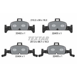 FRONT Brake Pads for Audi A4 A5 A6 Q5 TEXTAR 2240201
