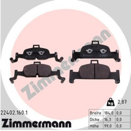 FRONT Brake Pads for Audi A4 A5 A6 Q5 ZIMMERMANN 22402.160.1