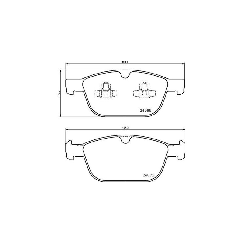 FRONT Brake Pads for Volvo XC60 XC90 BREMBO P 86 023