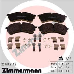 ZIMMERMANN 22178.210.2 Brake Pads