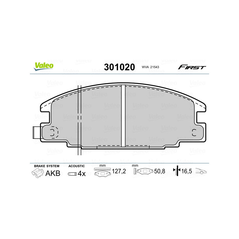 VALEO 301020 Brake Pads