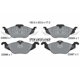 FRONT Brake Pads for Opel Vauxhall Astra G Zafira A TEXTAR 2306302