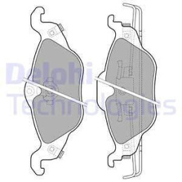 FRONT Brake Pads for Opel Vauxhall Astra G Zafira A DELPHI LP1673