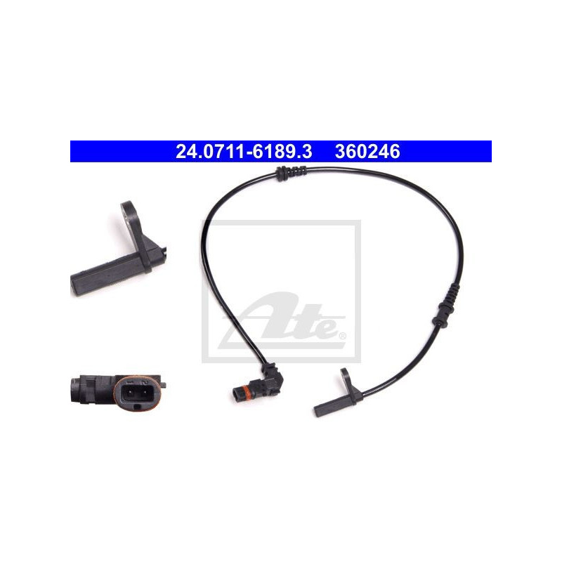 Front ABS Sensor for Mercedes-Benz C-Class W204 S204 (2007-2014) ATE 24.0711-6189.3