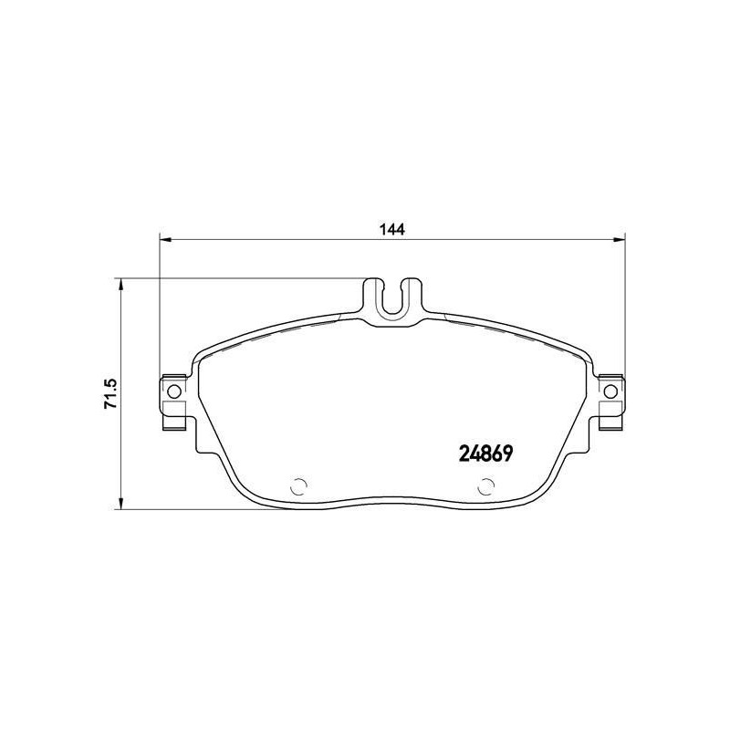 FRONT Brake Pads for Mercedes-Benz A B CLA BREMBO P 50 093