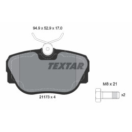 TEXTAR 2117302 Brake Pads