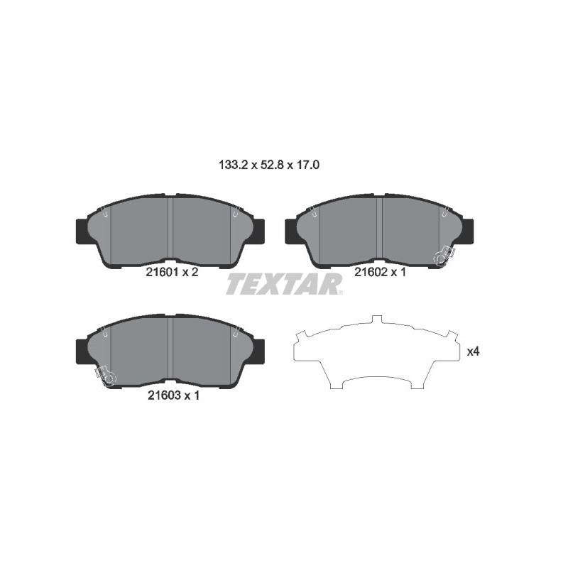 TEXTAR 2160101 Brake Pads